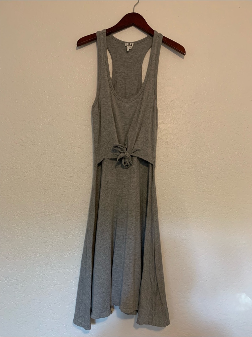 Heartloom Revolve Viscose Gray Sleeveless Tie-Front Maxi Dress | XS